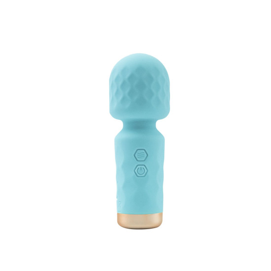 Мини-вибромассажер Wand, бирюзовый M'Lady Mini Vibrating Wand Teal
