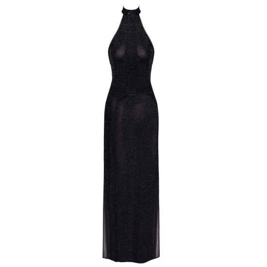 Длинное платье с двумя разрезами Noir Handmade F372 Onyx Twin-slit Long dress, S