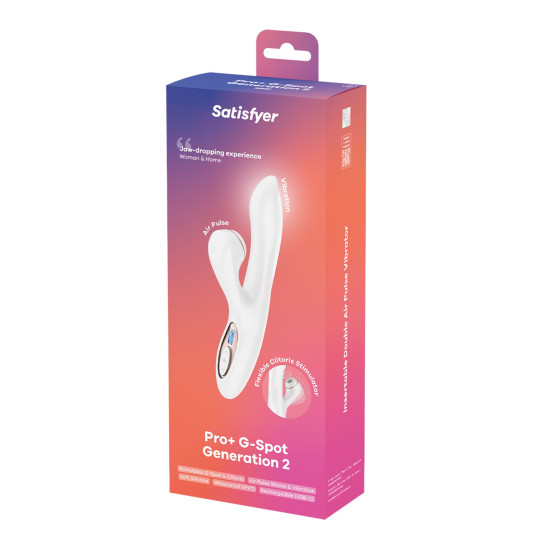Вакуумный вибратор-кролик, белый Satisfyer Pro+ G-Spot Generation 2 White