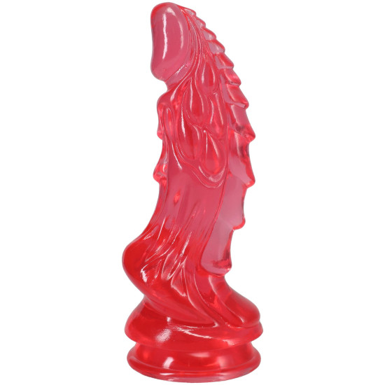 Фэнтезийный фаллоимитатор, длина 21.6 см, розовый Doc Johnson Crystal Jellies - Invader Dong 8.5 Inch - Pink