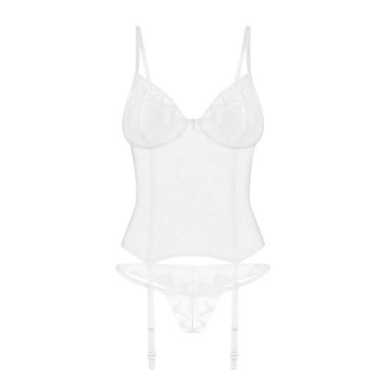 Корсет (мятая упаковка) Obsessive Alissium Corset & Thong, M/L