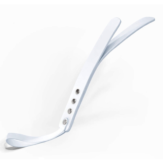 Шкіряний двошаровий падл, білий Feral Feelings Leather Mini Paddle White