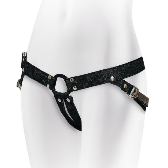 Труси для страпона джинсового кольору Adrien Lastic Lastic Strap-on