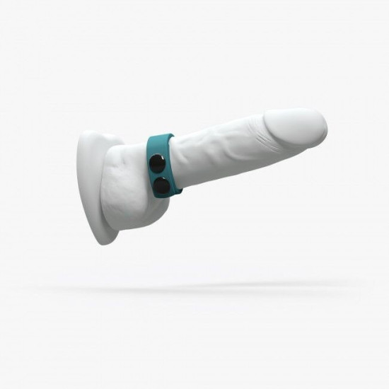 Эрекционное кольцо регулируемое на кнопках, бирюзовое Love To Love HERO RING TEAL ME