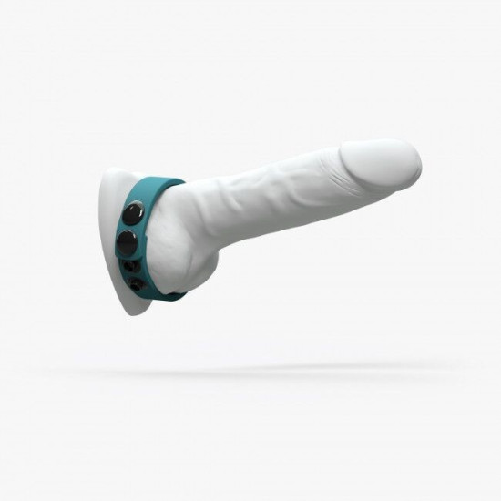 Эрекционное кольцо регулируемое на кнопках, бирюзовое Love To Love HERO RING TEAL ME