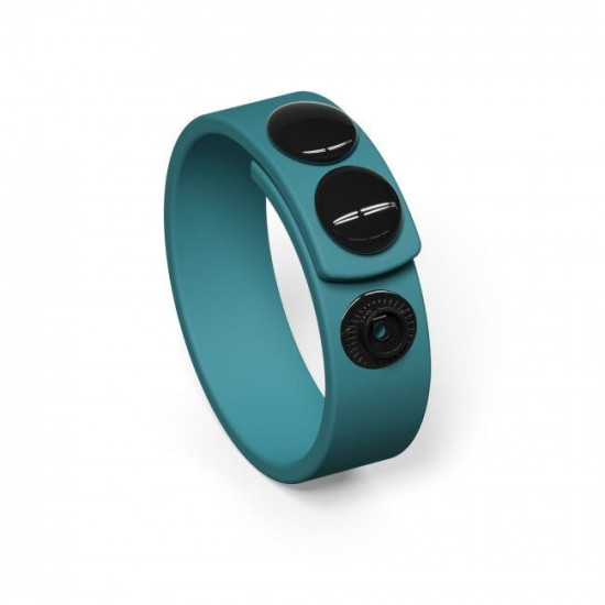 Эрекционное кольцо регулируемое на кнопках, бирюзовое Love To Love HERO RING TEAL ME