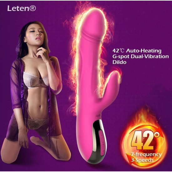 Вибратор-пульсатор с подогревом Leten Automatical Thrusting Vibrator