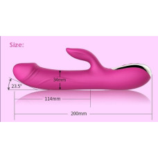 Вибратор-пульсатор с подогревом Leten Automatical Thrusting Vibrator