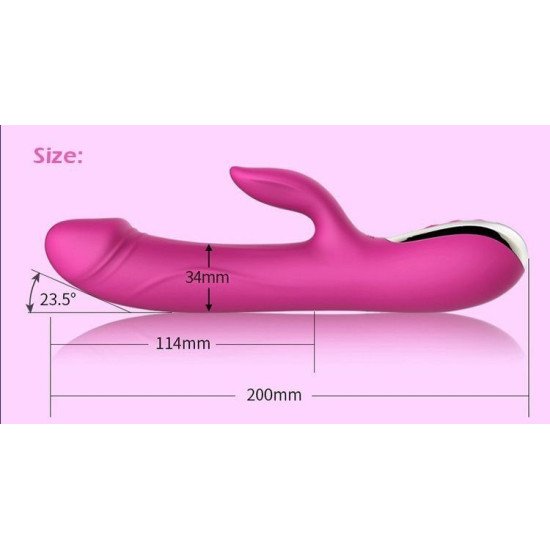 Вибратор-пульсатор с подогревом Leten Automatical Thrusting Vibrator