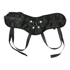 Труси для страпона чорного кольору з широким поясом, комфортні Sportsheets SizePlus Beginners Black