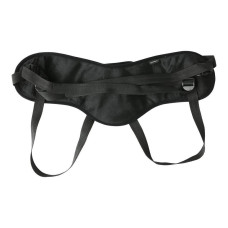 Труси для страпона чорного кольору з широким поясом, комфортні Sportsheets SizePlus Beginners Black
