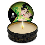 Масажна свічка з афродизіаками та ароматом зеленого чаю Shunga Mini Massage Candle Exotic Green Tea, 30 ml