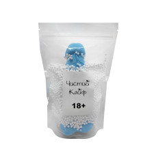 Крафтове мило-член із присоскою, натуральне, синє Чистий Кайф Blue, XL