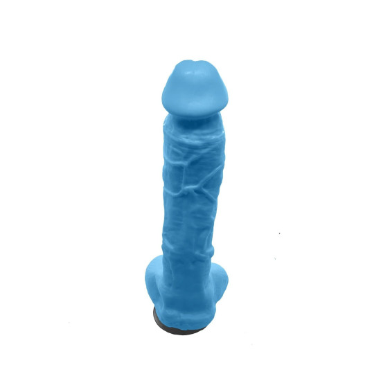 Крафтове мило-член із присоскою, натуральне, синє Чистий Кайф Blue, XL