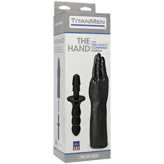 Рука для фістингу із сумісною ручкою Vac-U-Lock, діаметр 6,9 см Doc Johnson Titanmen The Hand