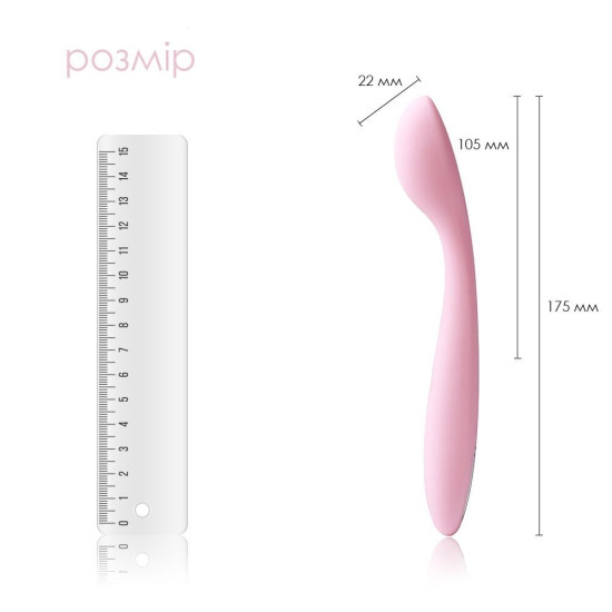 Стимулятор клитора и точки G, розовый Svakom Keri Pale Pink