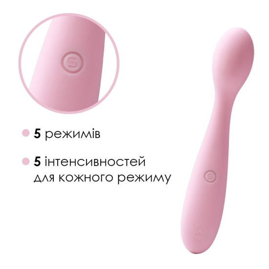 Стимулятор клитора и точки G, розовый Svakom Keri Pale Pink