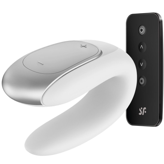 Смарт-вібратор для пар, білий Satisfyer Double Fun White