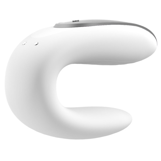 Смарт-вібратор для пар, білий Satisfyer Double Fun White