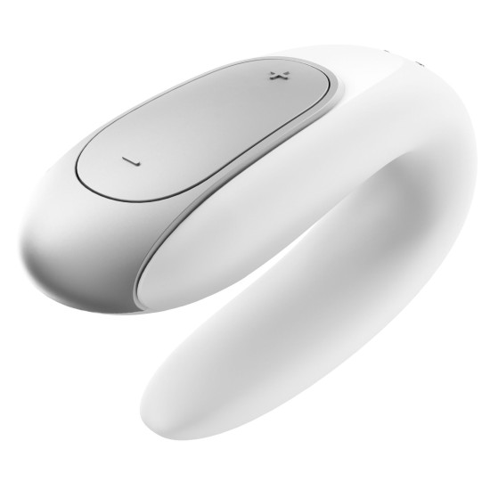 Смарт-вібратор для пар, білий Satisfyer Double Fun White