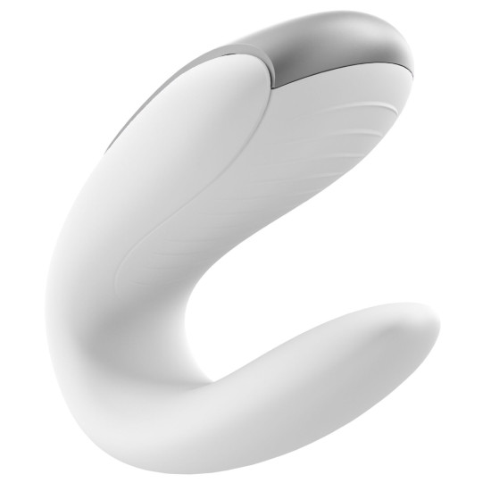 Смарт-вібратор для пар, білий Satisfyer Double Fun White
