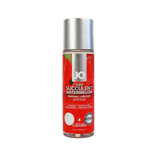 Съедобный лубрикант со вкусом арбуза на водной основе JO H2O Watermelon, 60 ml
