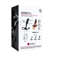 Ручний ергономічний масажер простати, чорний Dorcel Expert P, L