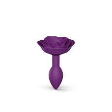 Силіконова анальна пробка, фіолетова Love To Love Open Roses Purple Rain, S