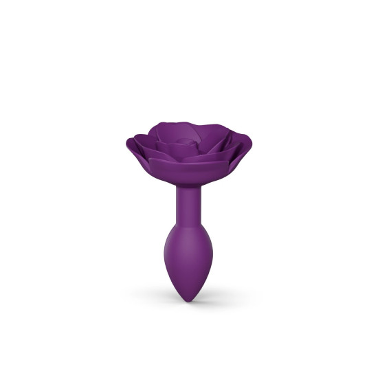 Силиконовая анальная пробка, фиолетовая Love To Love Open Roses Purple Rain, S