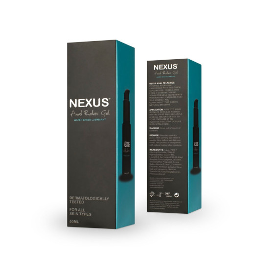 Расслабляющий анальный лубрикант на водной основе Nexus Relax Anal Relaxing Gel, 50 ml