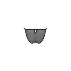 Чорні напівпрозорі трусики з підвіскою Obsessive Ivannes Panties Black, 2XL/3XL
