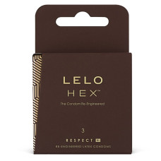 Тонкі та суперміцні презервативи для пеніса великого розміру LELO HEX Condoms Respect XL, 3 шт.