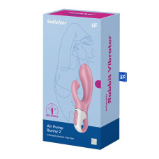 Вибратор-кролик с функцией надувания Satisfyer Air Pump Bunny 2