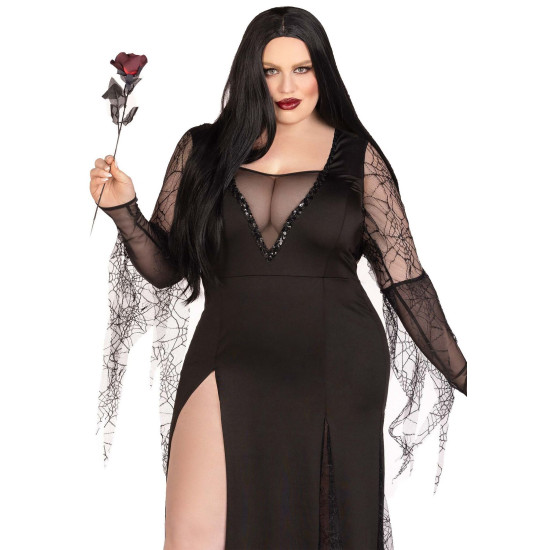 Костюм Мортиши Аддамс Leg Avenue Sexy Spooky Morticia, 1X–2X