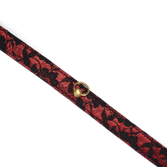 Чокер с кольцом для поводка Liebe Seele Victorian Garden Choker