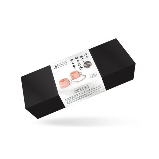 Шкіряні БДСМ наручники, рожеві Liebe Seele Dark Candy Pink Wrist Cuffs