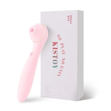 Вакуумний стимулятор з вібрацією, рожевий Kisstoy Polly Max Pink