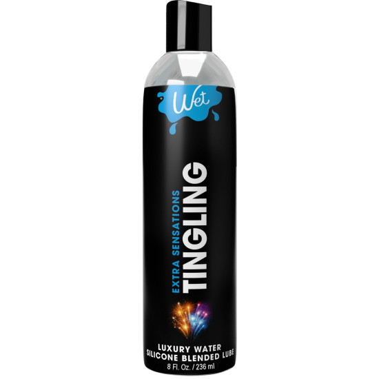 Охлаждающий лубрикант на водно-силиконовой основе Wet Extra Sensations Tingling, 236 ml