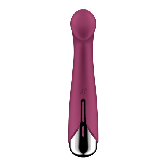 Вибратор с ротацией, плоская площадка для стимуляции точки G, красный Satisfyer Spinning G-Spot 1 Red
