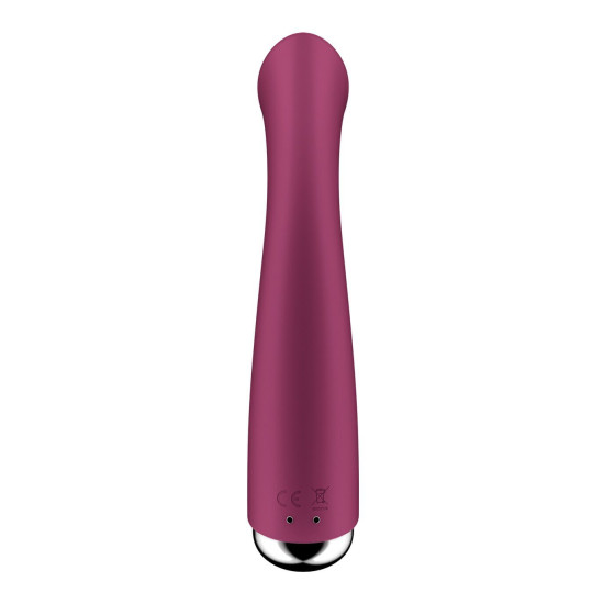 Вибратор с ротацией, плоская площадка для стимуляции точки G, красный Satisfyer Spinning G-Spot 1 Red