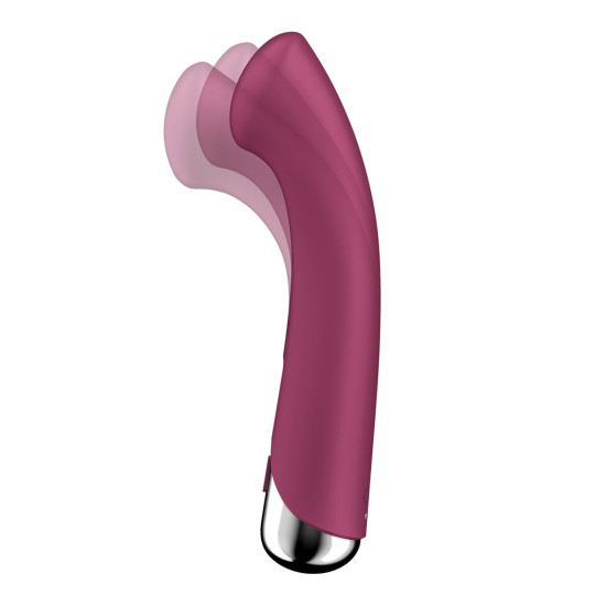 Вибратор с ротацией, плоская площадка для стимуляции точки G, красный Satisfyer Spinning G-Spot 1 Red