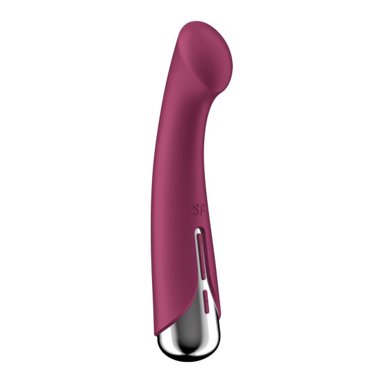 Вибратор с ротацией, плоская площадка для стимуляции точки G, красный Satisfyer Spinning G-Spot 1 Red