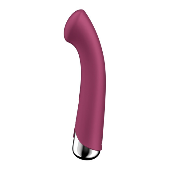Вибратор с ротацией, плоская площадка для стимуляции точки G, красный Satisfyer Spinning G-Spot 1 Red