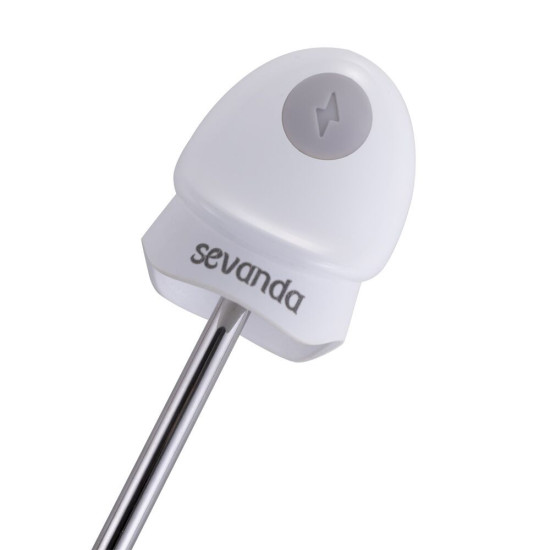 Уретральный зонд с вибрацией и электростимуляцией, белый Lockink Sevanda Vibrating & E-Stim Metal Urethral Sounding White