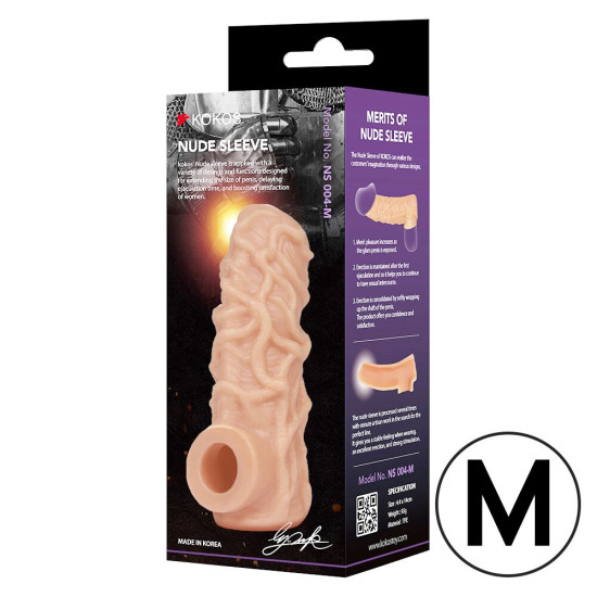 Насадка на член Kokos Nude Sleeve NS 004, M