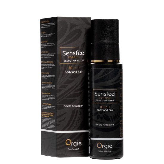 Чоловічий лосьйон з феромонами для тіла та волосся Orgie Sensfeel Seduction Elixir 10 in 1 for Man, 100 ml