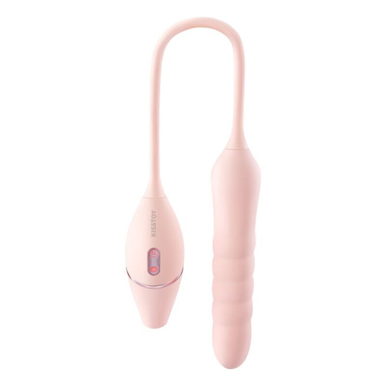 Пульсатор с вакуумным стимулятором, розовый KISSTOY Cathy III Pink