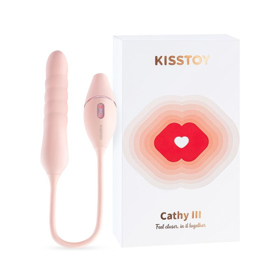 Пульсатор с вакуумным стимулятором, розовый KISSTOY Cathy III Pink