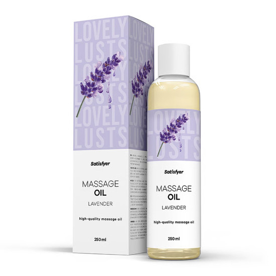 Массажное масло, лаванда Satisfyer Massage Oil Lavender, 250 ml (срок 30.04.2027)