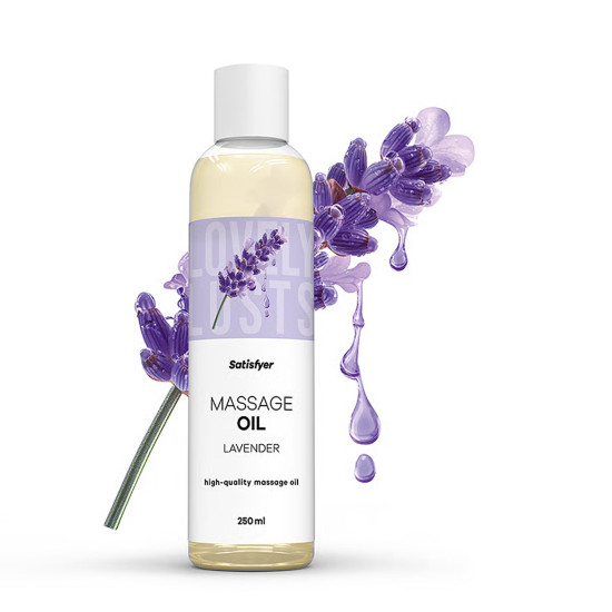 Массажное масло, лаванда Satisfyer Massage Oil Lavender, 250 ml (срок 30.04.2027)